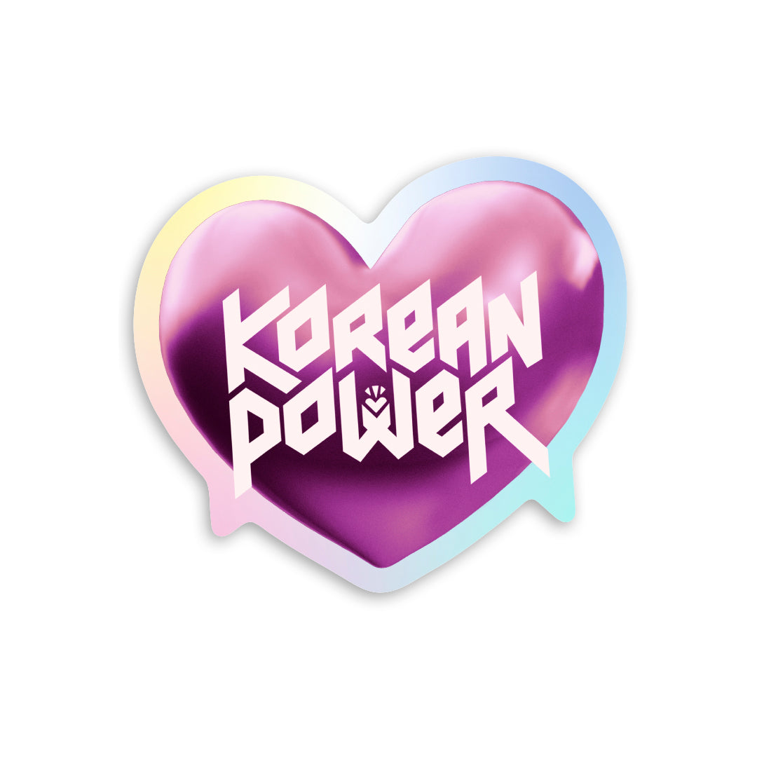 Pegatina - Korean Power - Corazón