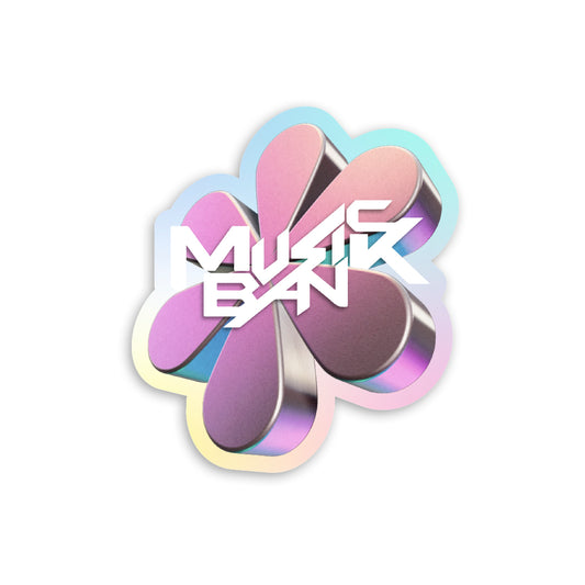 Adhesivo - Music Bank - Flor